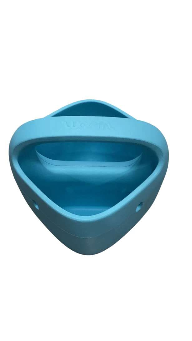 Woom POP Kids' Bike Basket, Bubble Gum Blue - Image 2