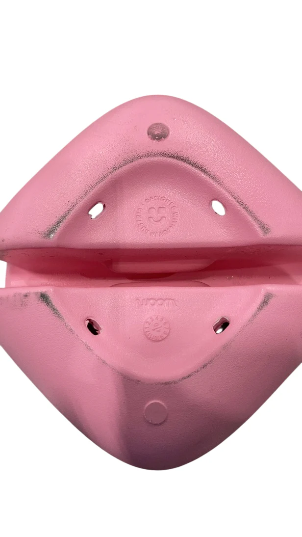 Woom POP Kids' Bike Basket, Marshmallow Pink - Image 4