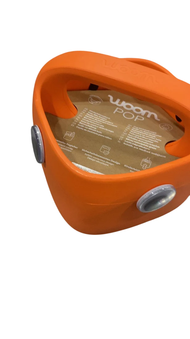 Woom POP Kids' Bike Basket, Pumpkin Orange - Image 2