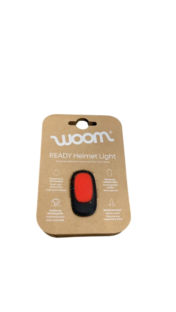 Woom Ready Helmet Light, Red/Black