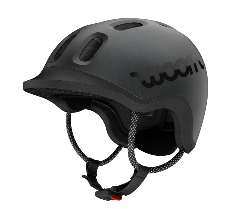 Woom Ready Kids Helmet, Charcoal Metallic, Medium, Without Light