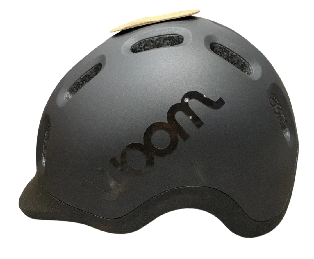 Woom Ready Kids Helmet, Charcoal Metallic, Medium, Without Light