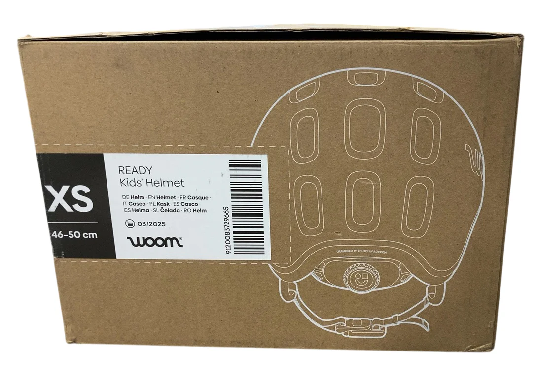 Woom Ready Kids Helmet, Charcoal Metallic, Without Light, XSmall - Image 3