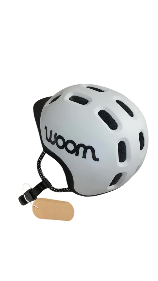 Woom Ready Kids Helmet, Medium, Pale Grey, Without Light
