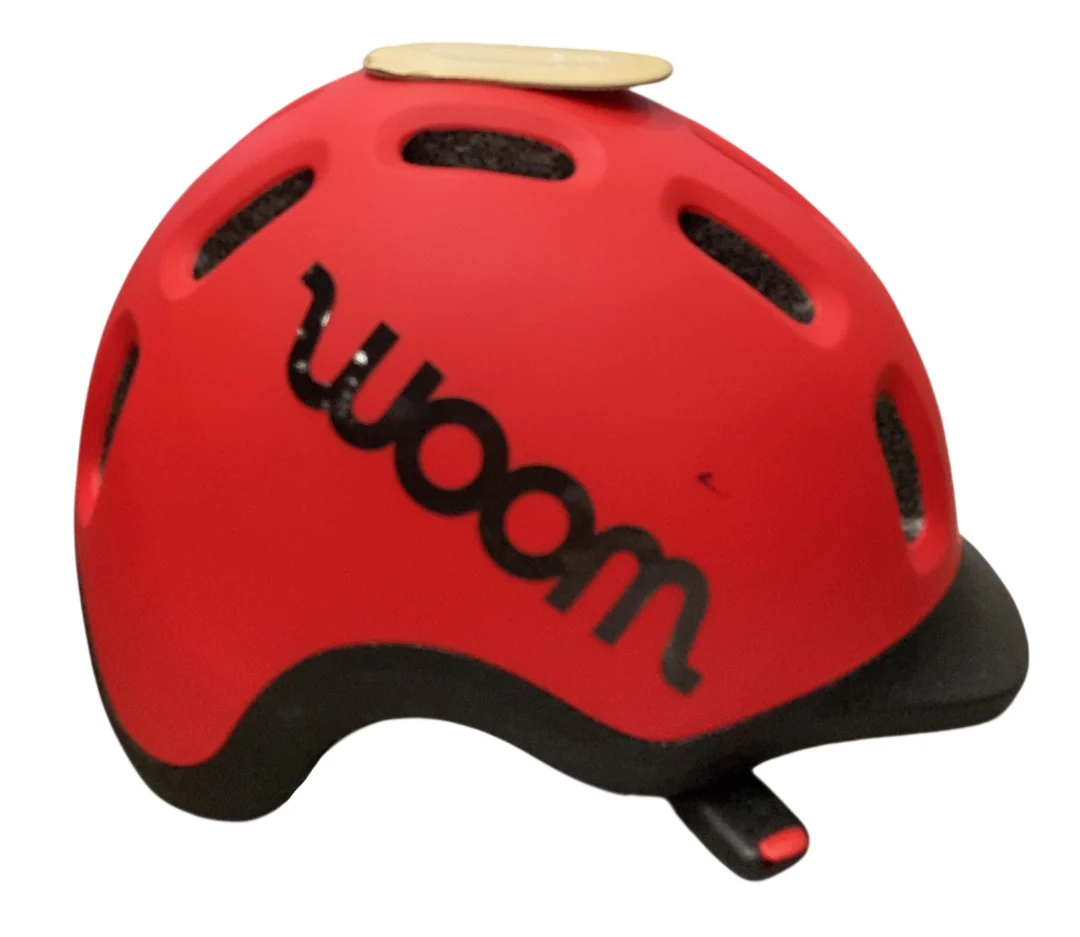 Woom Ready Kids Helmet, Medium, Without Light, Woom Red