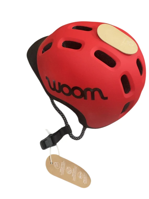 Woom Ready Kids Helmet, Medium, Without Light, Woom Red