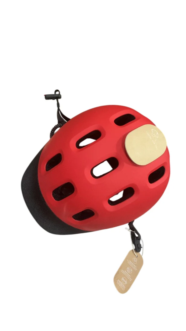 Woom Ready Kids Helmet, Medium, Without Light, Woom Red - Image 2