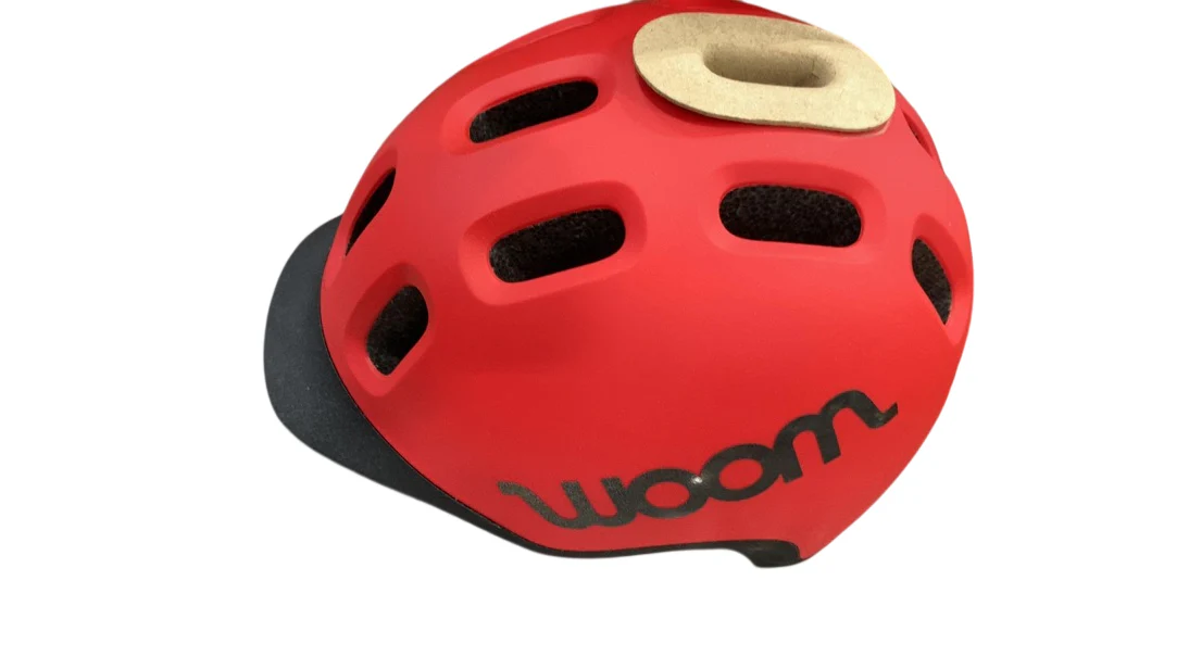 Woom Ready Kids Helmet, Medium, Without Light, Woom Red - Image 3