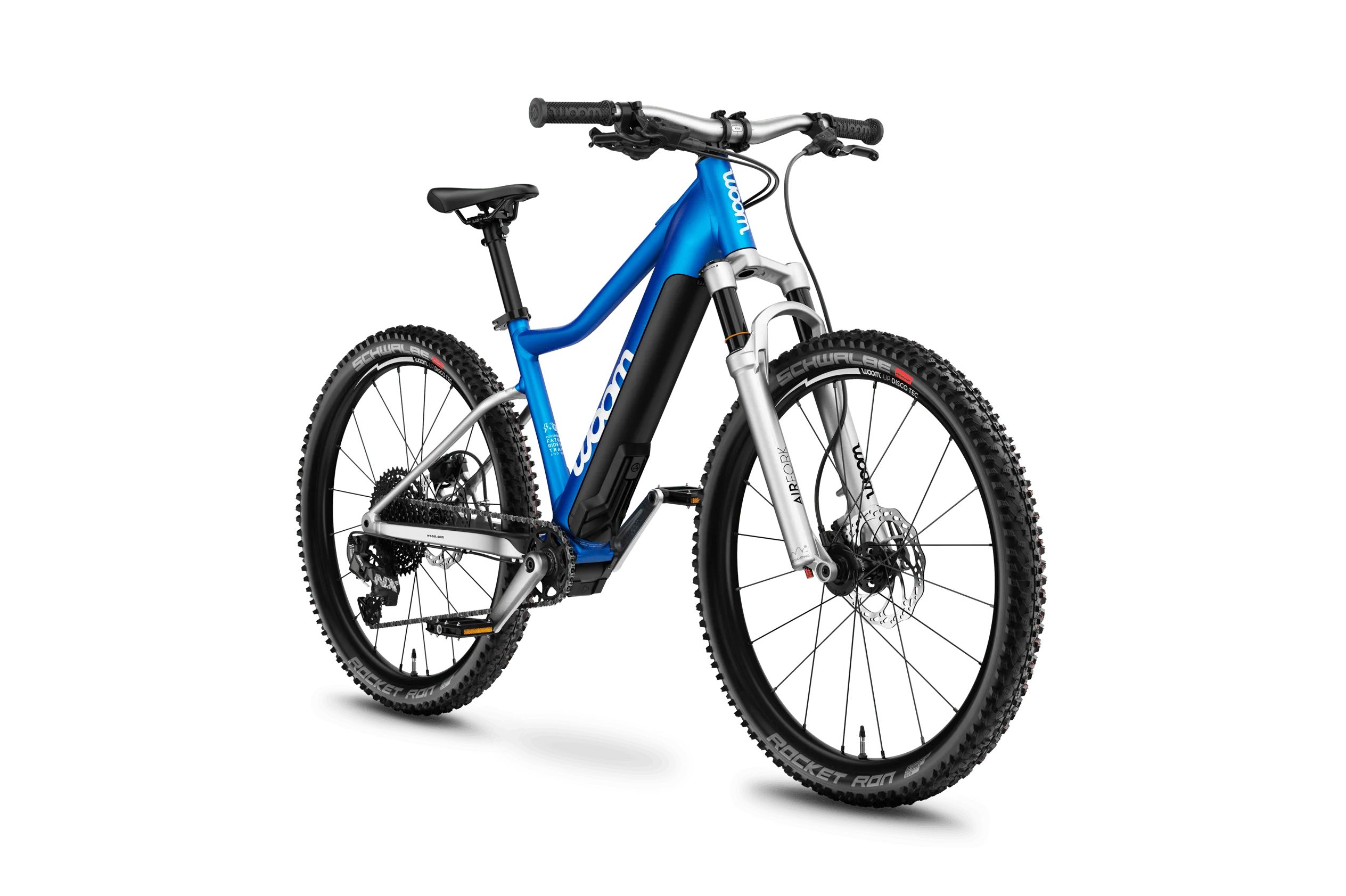 Woom UP 5 Electric Mountain Bike, Electric Blue