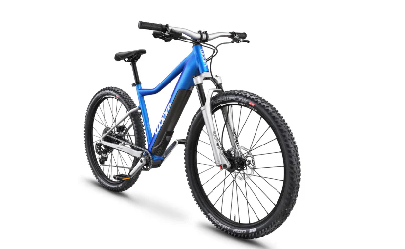 Woom UP 6 Electric Mountain Bike, Electric Blue - Image 2