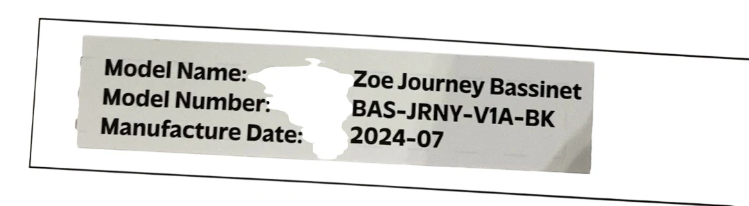Zoe Journey Bassinet, Black - Image 4