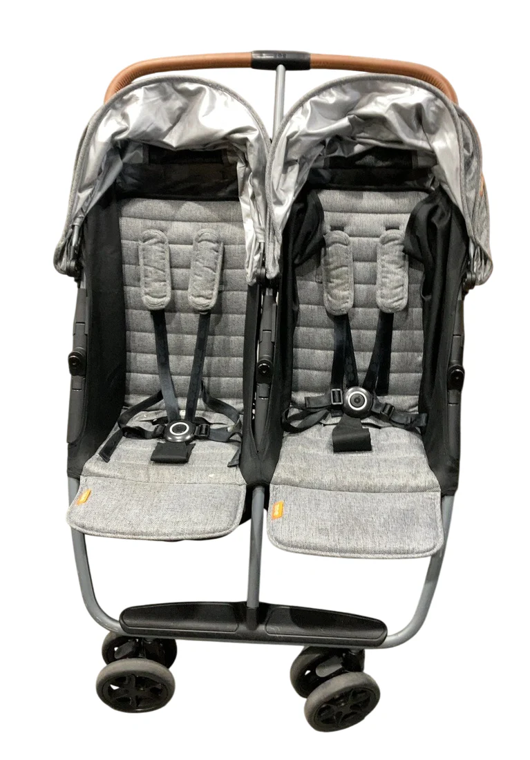 Zoe The Twin V2 Double Stroller, 2024, Luxe Grey - Image 4